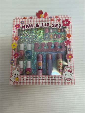 2x ens. ongles et baume à lèvres pour enfant