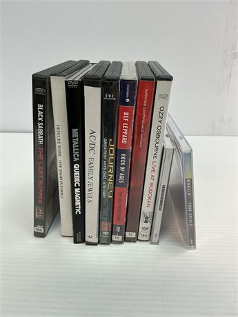 Lot de 10 DVD musique