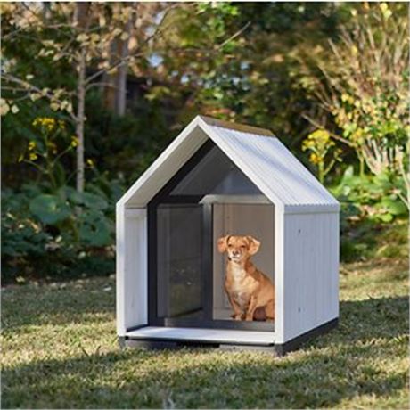 Niche extérieure bois Frisco Classic, blanche, moyenne