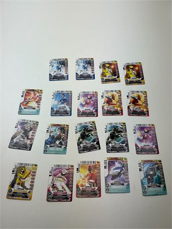 19 jeux de cartes Power Rangers