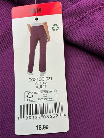 Pantalon évasé côtelé 32 Degrees pour femme – taille M