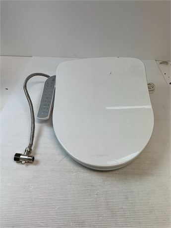 Siège de toilette allongé avec bidet eau chaude chauffant