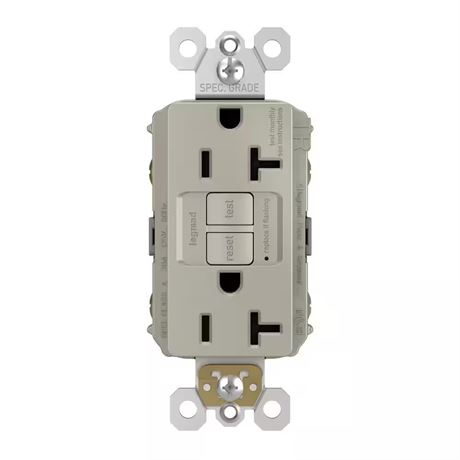 Prise GFCI Legrand radiant 20A nickel