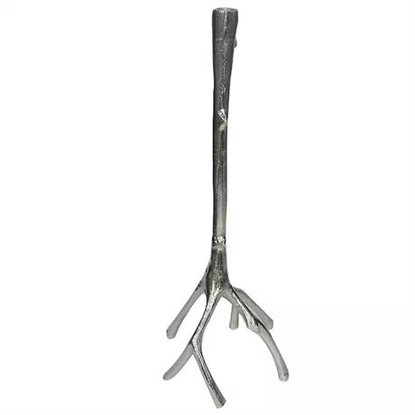 Chandelier en nickel vieilli Twig 20 po