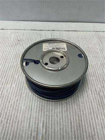 Fil électrique 14 AWG bleu 100 pi