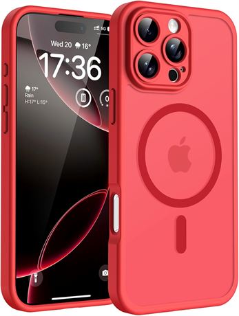 Étui magnétique rouge iPhone 16 Pro
