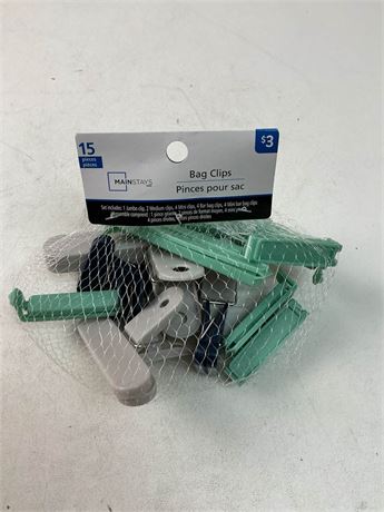 Pinces de bac de cuisine en plastique lot de 15