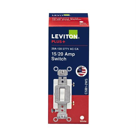 Interrupteur Leviton 20A double pôle
