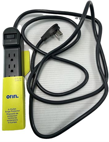 Dispositif de protection contre surtension 6 prises onn. 8 pi / 2,44 m