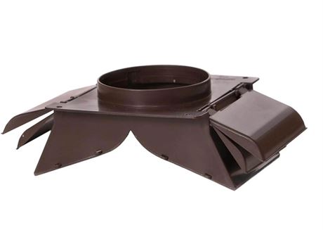 Trappe évacuation magnétique soffite/corniche No-Pest 4 po diam. - bronze