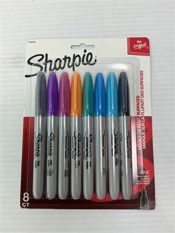 LOT DE 2 PAQUETS - Marqueurs Sharpie Original (paquet de 8)