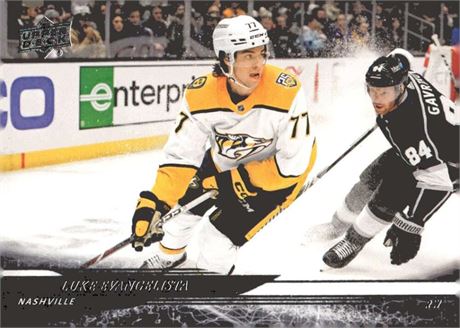Carte hockey Upper Deck 2024-25 #106 Luke Evangelista Nashville