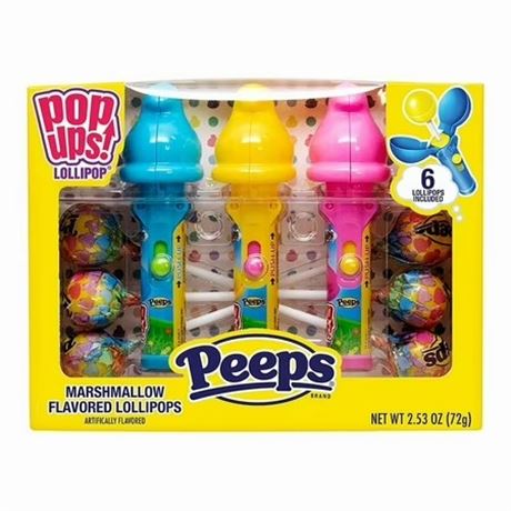 LOT DE 3 PAQUETS - ens. cadeau sucettes Peeps Pop Ups