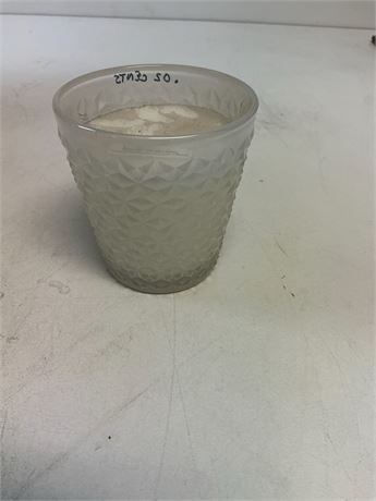Bougie parfumée 8 oz en verre moulé