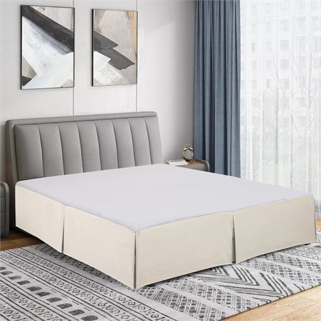 Jupe de lit plissée Swift Home Easy Fit (rose)