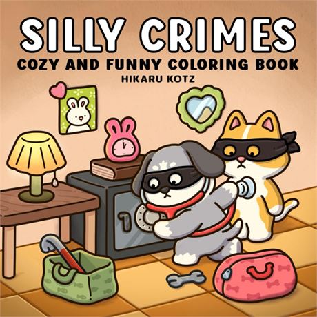Livre de coloriage Silly Crimes amusant adultes et ados