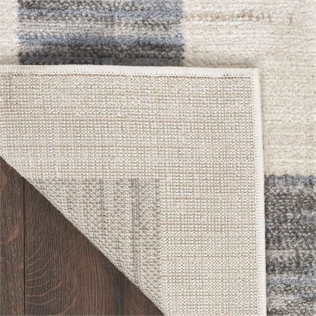 Tapis intérieur moderne bordé Nourison Serenity Home (108 x 120 po)