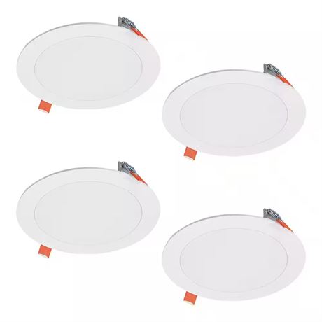 Plafonnier DEL Halo 6 po ajustable CCT dimmable - paquet de 4