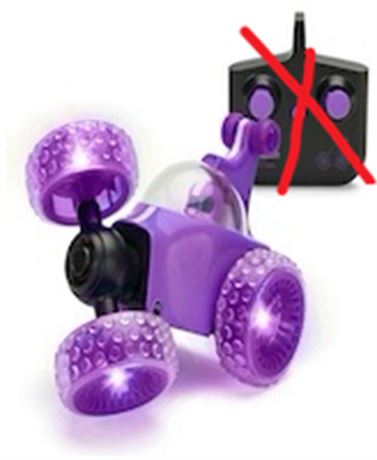 SANS TÉLÉCOMMANDE - Voiture cascadeuse RC Wheelie Spinner Sharper Image