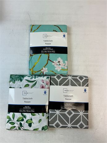 Lot de 3 nappes rectangulaires 8 à 10 personnes Mainstays