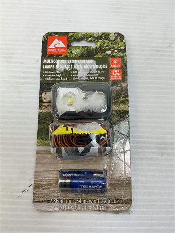 Lampe frontale DEL Ozark Trail multicolore