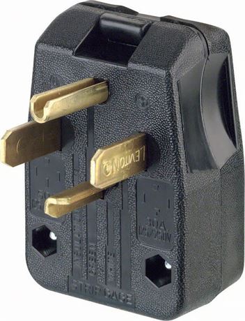 Fiche thermoplastique commerciale Leviton lame droite 14-30P/14-50P 3 pôles