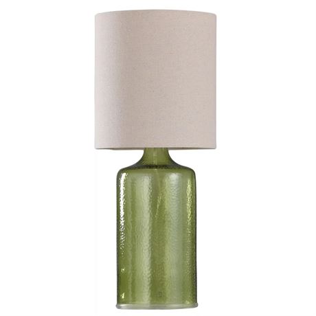 Lampe de table en verre vert Kohl's
