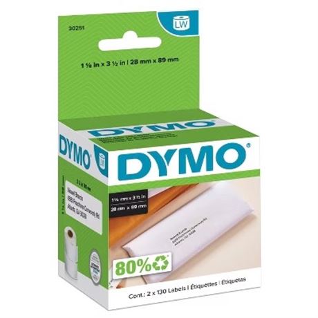 Étiquettes d’adresse blanches DYMO lot de 2