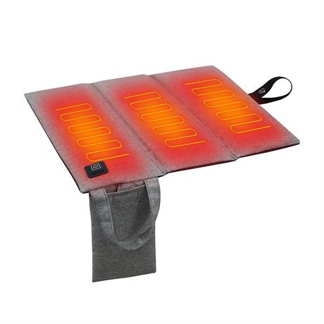 Coussin de siège chauffant ChargeWorx avec température réglable, noir
