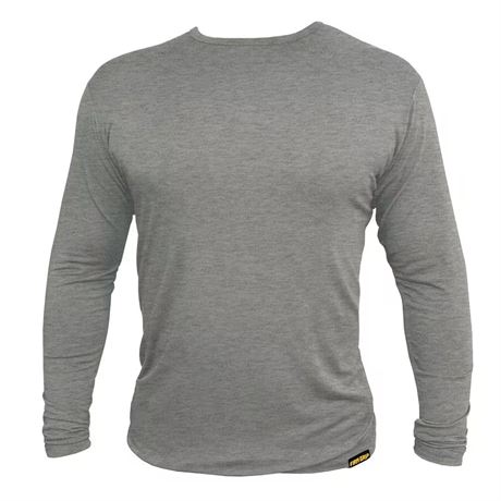 Chandail base layer manches longues homme M (2 gris)