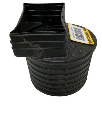Adaptateur gouttière à tuyau rond noir