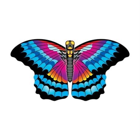 Cerf-volant papillon en nylon X Kites 34 po prêt à voler - topaze