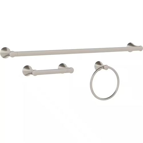Ensemble accessoires salle de bain Greydon 3 pièces barre 18 po
