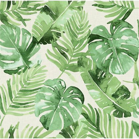 Papier peint vinyle autocollant vert lavable