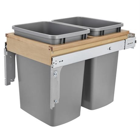 LIRE DESCRIPTION -Poubelle coulissante double Rev-A-Shelf 15 x 22 x 18 po 35 pte