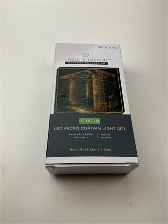 Ensemble de rideaux lumineux macro LED