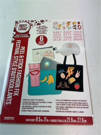 Fashion Fix autocollant 6 feuilles
