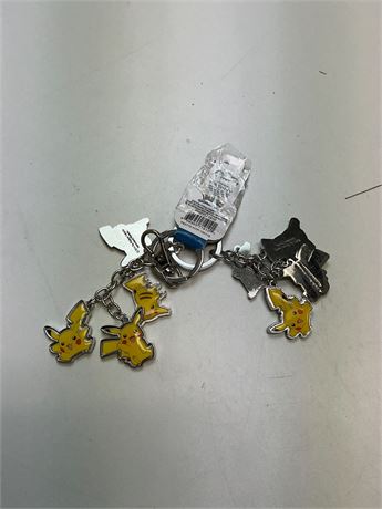 Porte-clés Pokémon Pikachu en résine – lot de 2