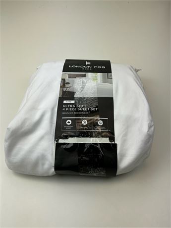 Ensemble de draps King 4 pièces London Fog