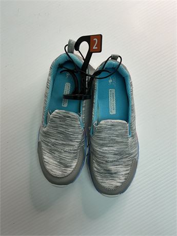 Souliers confort enfants gris métallique 2