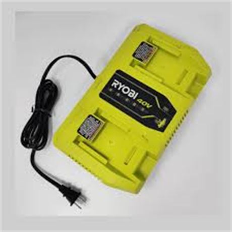 RYOBI — Chargeur rapide double port 40 V Lithium-Ion