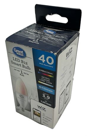 Ampoule DEL intelligente Great Value B12 120 V