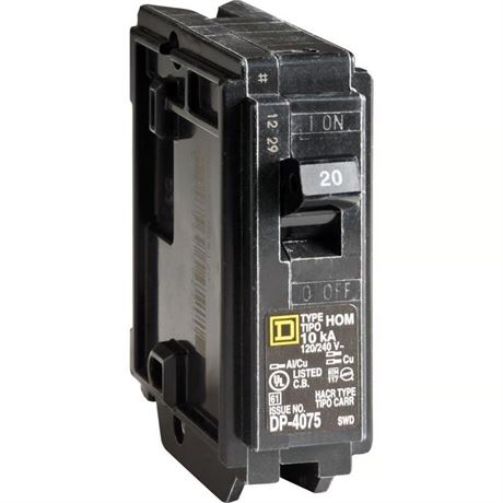 Disjoncteur miniature unipolaire Square D HomeLine 20A