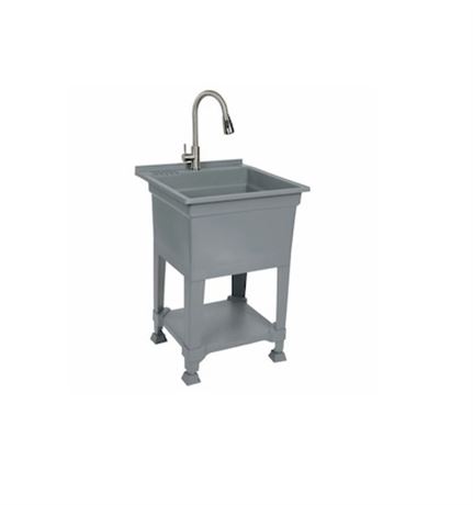 BLANC VOIR PHOTOS - Cuve utilitaire d'atelier UTILITYSINKS 24 po plastique