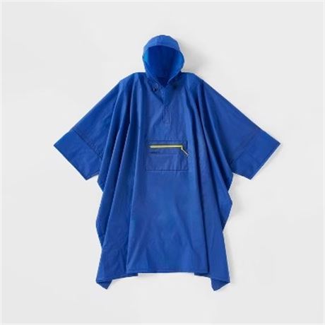 Poncho PEVA à enfiler bleu Embark