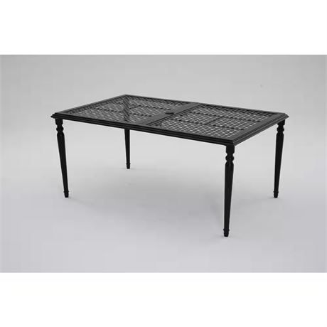 Table à manger ext. Laurel Oaks métal brun foncé *table seulement*
