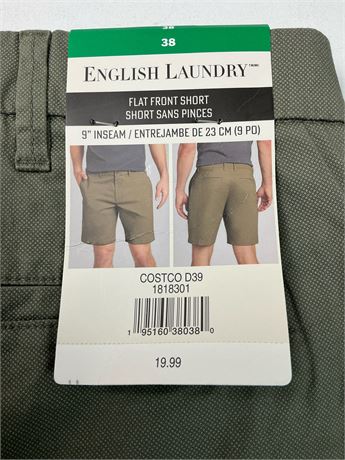 Short à devant plat taille 38
