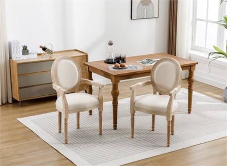 Chaises de salle à manger françaises lot de 2