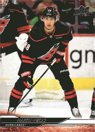 Carte hockey Upper Deck 2024-25 S1 #41 Martin Necas (Carolina)