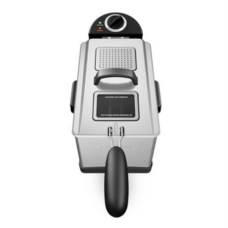 USAGÉ VOIR PHOTOS - Friteuse Chefman 3,2 pte inox